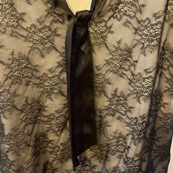 Black and white lace tank top Jacob size M with ribbon - Picture 4 of 7